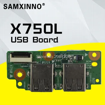 

For Asus X750L X750LN X750LA X750LB X750JB X750JA Laptop Audio USB IO Board Interface Board Sound Card Reader Board Tested Well