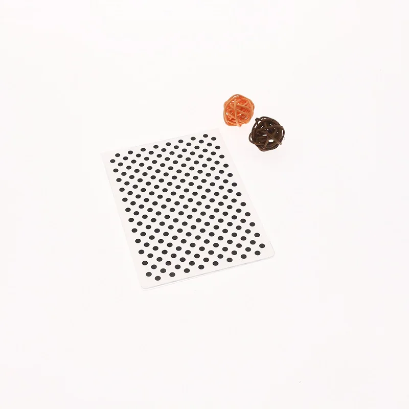 Plastic Embossing Folder For Scrapbook DIY Album Card Tool Template Stamping Round Dot Pattern | Дом и сад