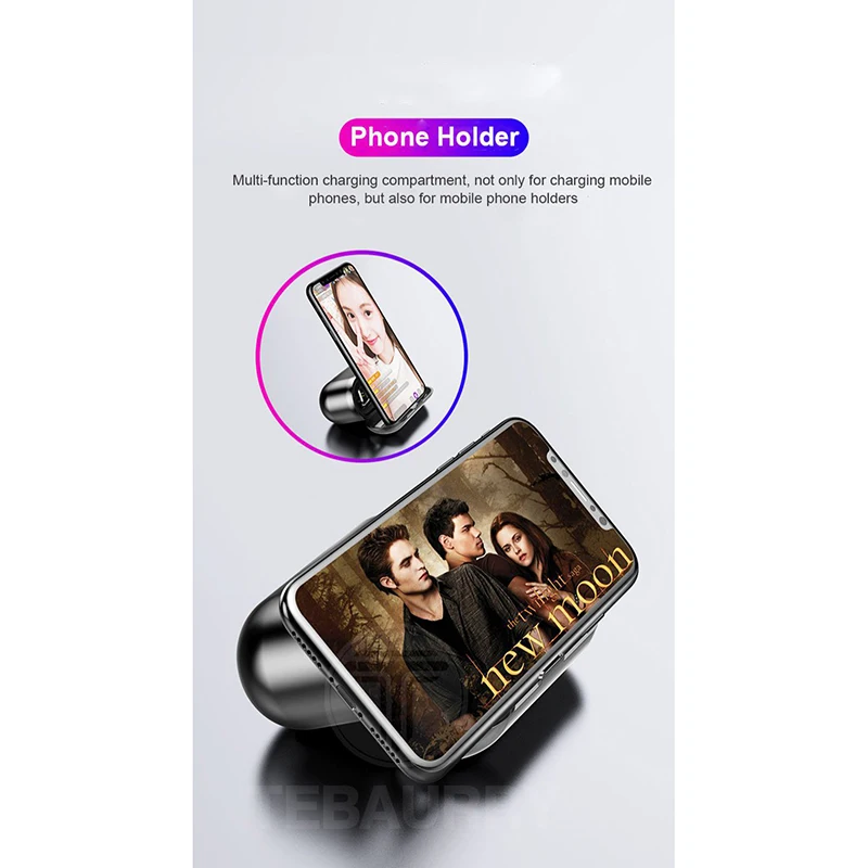 F9 TWS V5 0 Bluetooth Headset Wireless Sport Wireless Earphones Earphone with LED 2000 mAh Charging Bin Phone Holder
