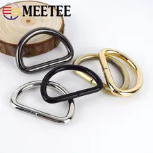 

10pcs Meetee 13-50mm Metal O D Ring Buckles Clasp Web Belt Backpack Bags Purse Shoes Garment Collar Sewing DIY Leather Craft