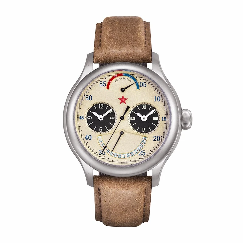 Retro Red Star Gmt Dual Time Zone Men Watches Top Brand Luxury St2545 Automatic Mechanical Watch