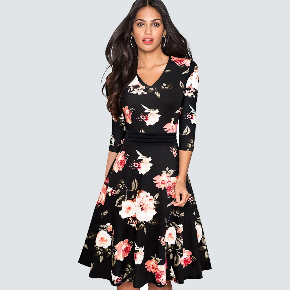 Новые осенние винтажные Стильные цветочные кружевные лоскутные черные вечерние