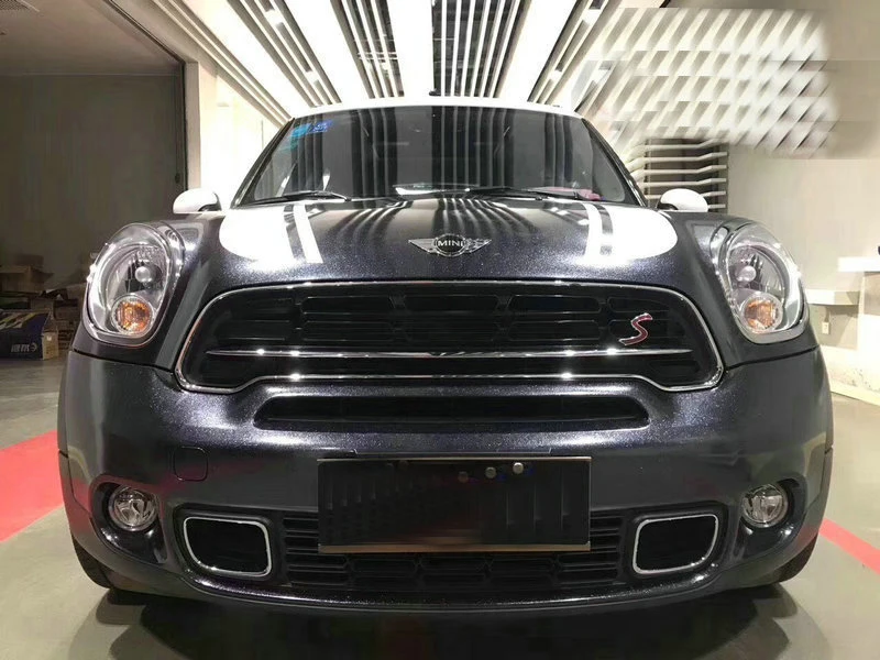 Grey Glossy Metallic Vinyl Film Wrap-7
