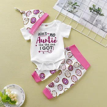 

Baby Cotton Romper 3PCS Set Newborn Infant Boys Girls Clothing Cartoon Animal Costume Sets Cute Jumpsuit +Hat+Pants Barboteuse