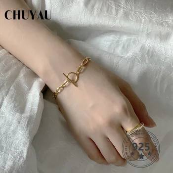 

925 Sterling Silver OT Clasps bracelet Thump handmade bracelet bracelet for women fine jewelry best gift Elegant Bracelet