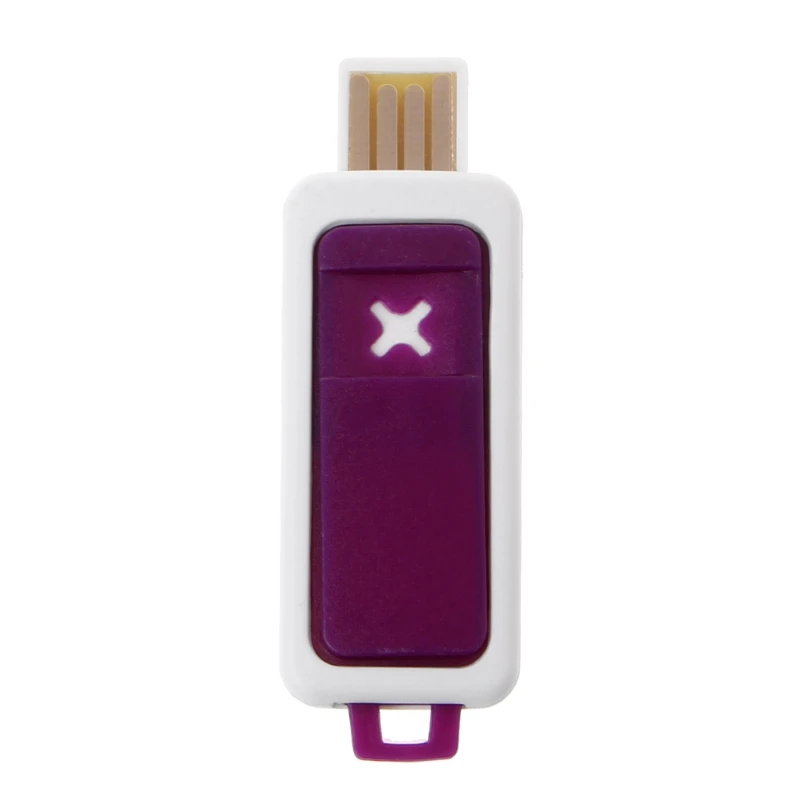Автомобильный парфюм USB очиститель воздуха автомобильный u-диск дорожное устройство для ароматерапии эфирное масло освежитель воздуха Духи диффузор авто украшение - Название цвета: Фиолетовый