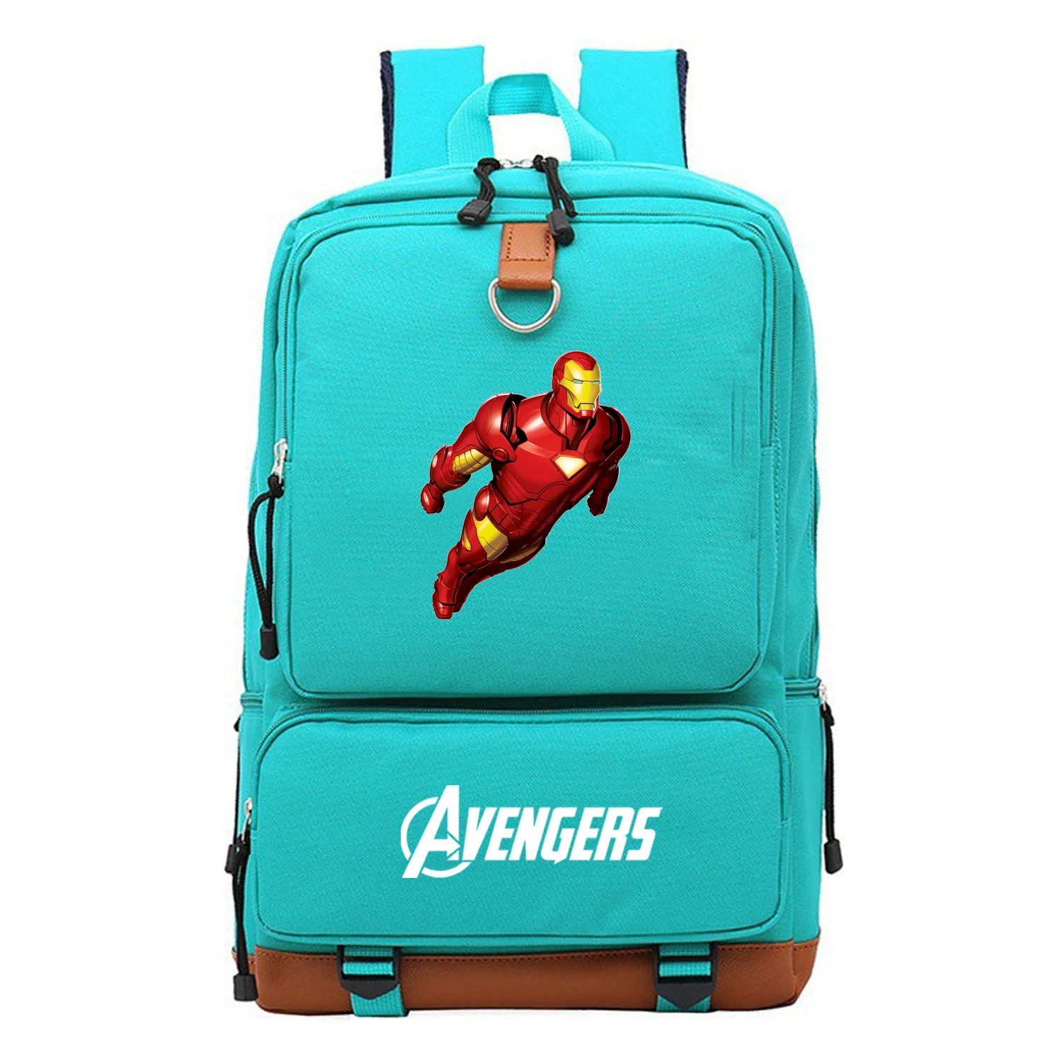 Superhero Iron Man School Bags Nylon Large Capacity Student Backpack School Bag Boy Material