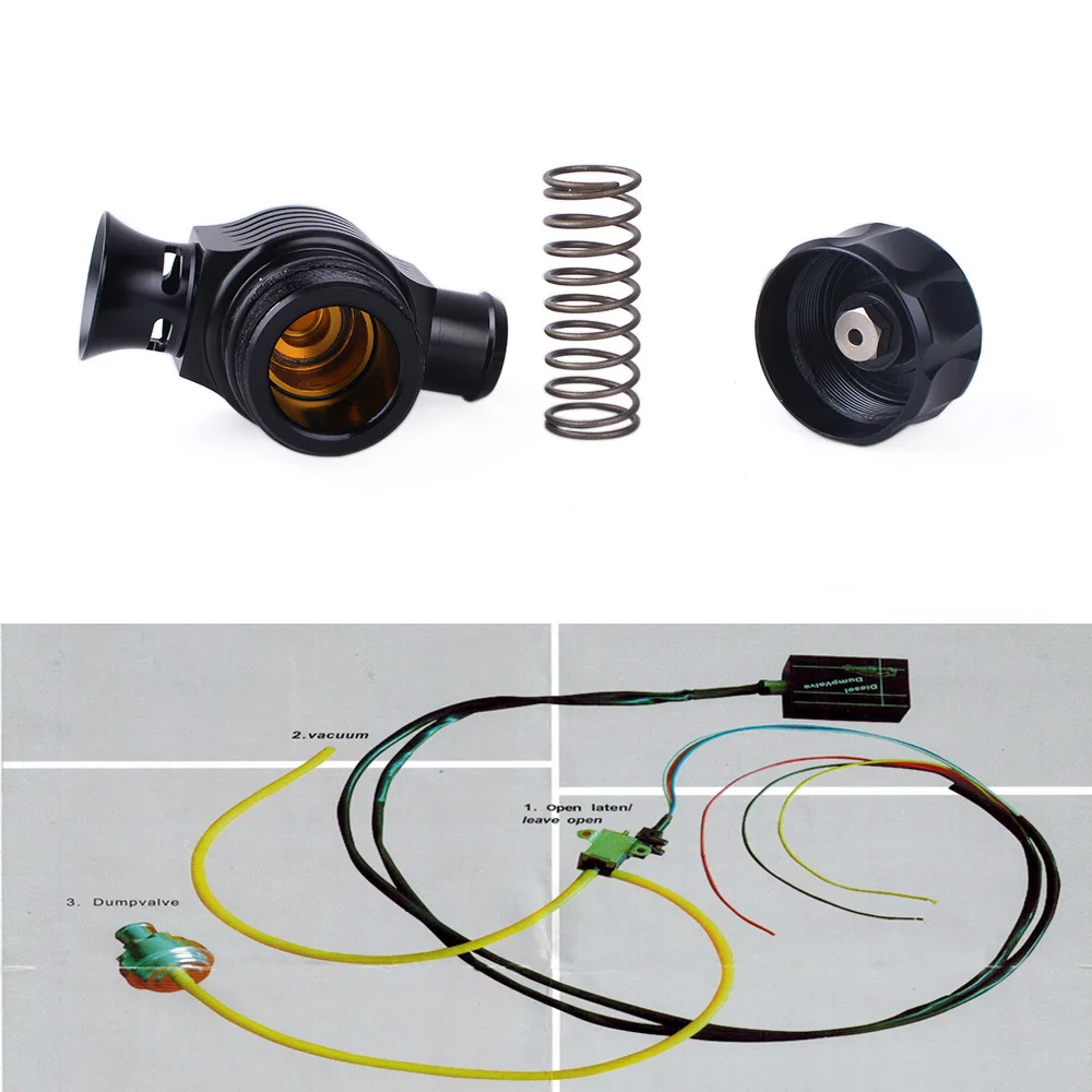 RASTP-1 набор турбо-дивертер сброс клапана двойного порта для Гольф Поло турбо клапан слива дизельного топлива с рогом и адаптером RS-BOV038