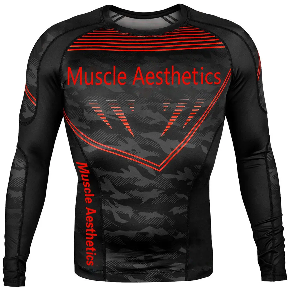 Compression Quick dry Shirt Men Running Sport Long sleeve T-shirt Gym Fitness Skinny Tee Tops Male Jogging Workout Brand Clothes - Цвет: C3
