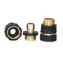 4pcs Internal External Garden Hose Quick Connect Set Pressure Washer Tap Adapter Connector Kit Brass Garden Hose Fittings Sets z