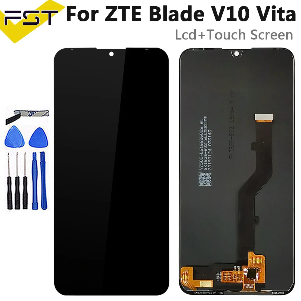 6,26 ''для zte Blade V10 Vita ЖК-дисплей+ кодирующий преобразователь сенсорного экрана в сборе для zte V10 Vita запасные части для мобильных телефонов+ Инструменты - Цвет: Black For V10 Vita