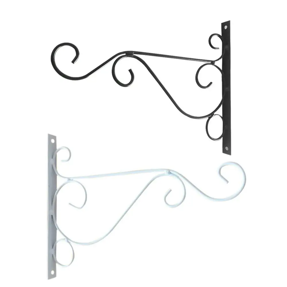 Bold Wrought Iron Flower Stand Wall Hanging Brackets Hooks Frame Hook Basket Bracket Flower Pot Bracket