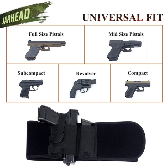 Étui en cuir pour pistolet tactique, avec ceinture de transport dissimulée,  étui universel pour pistolet Compact de grande taille - AliExpress