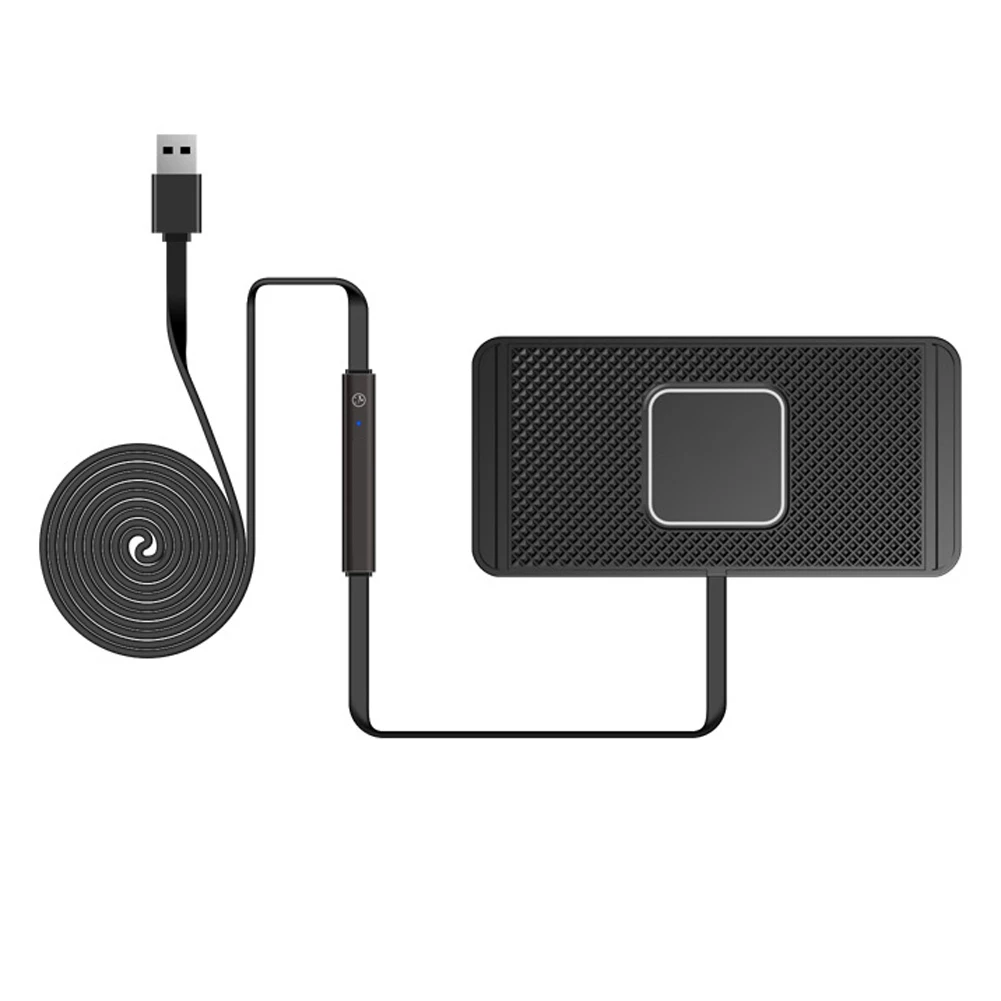  Fast Phone Charger Wireless Car Charger With GPS Holder For Samsung Galaxy Note8 Silicone Pad Smart