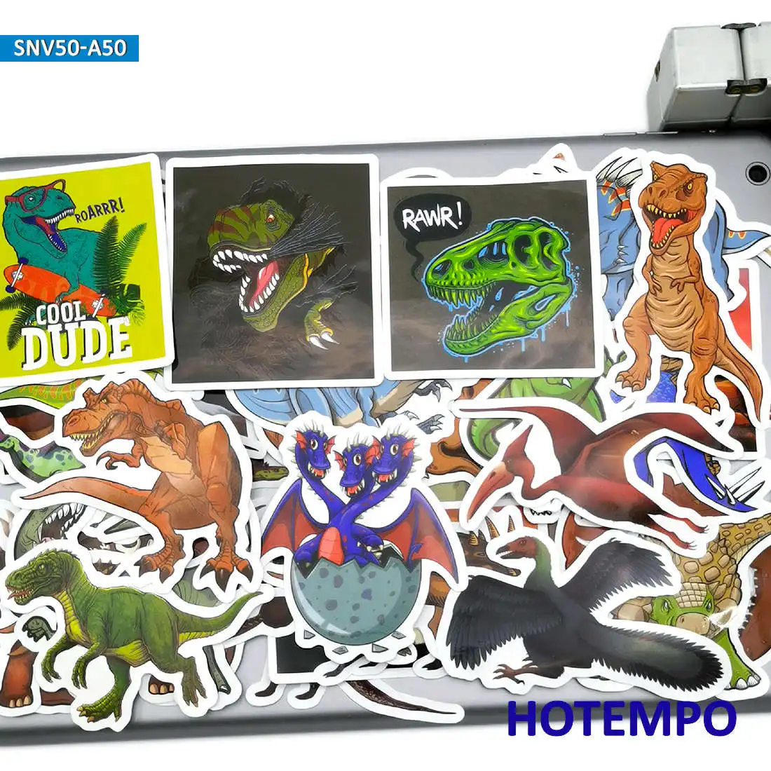 50pcs Dinosaurs World Stickers Cute Toys for Boy Children Kids Gift Scrapbook Stationery Mobile Phone Laptop Anime Dino Stickers