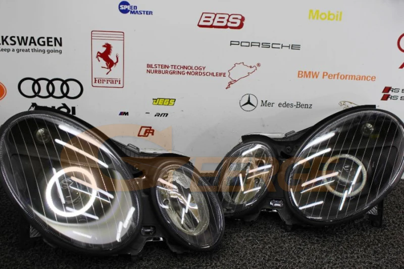 Ультра яркий SMD светодиодный светильник ангельские глазки halo rings для Mercedes Benz e class