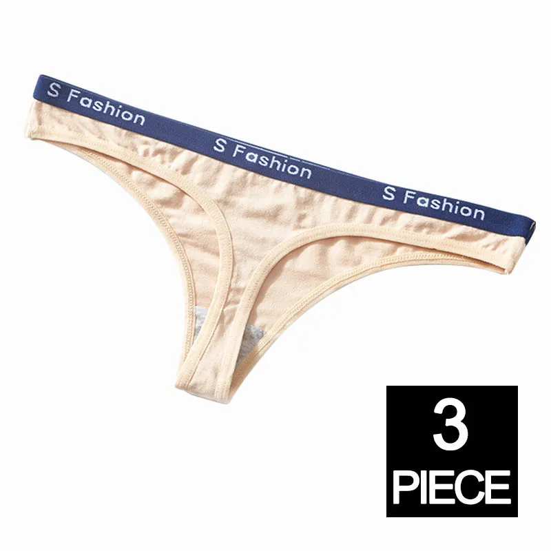 O 3pcs Женские сексуальные трусики-стринги, набор хлопковых трусов, мягкое нижнее белье, удобные стринги с буквами, плюс трусики большого размера, нижнее белье XL, 3 шт./лот,# D - Цвет: O 3pcs
