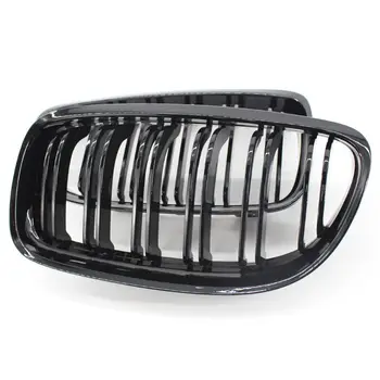

2PCS Car Front Grille Gloss Black Inlet Grill for B-MW 3 Series E90 E91 09-11 23GC