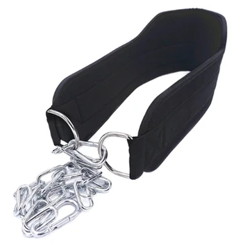

Gym Weight Lifting Belt with Chain for Pull Up Chin Up Kettlebell Barbell Fitness Bodybuilding Gym Barbell Exercise Belt