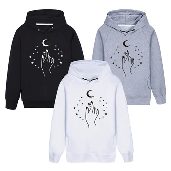 

Starts&Moon Hoody Sweatshirt And Hoody Hoodie Printed Casual Pullovers Long Sleeve Spring Autumn Winter Pullover Cotton Pocket
