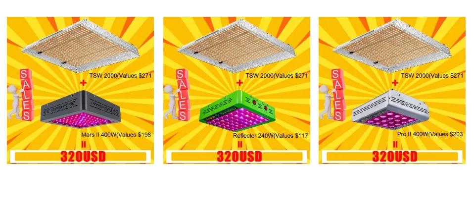 Mars Hydro TS 2000W светодиодный светильник для выращивания солнечных лучей полный спектр Крытый наборы для гидропоники овощей и цветов