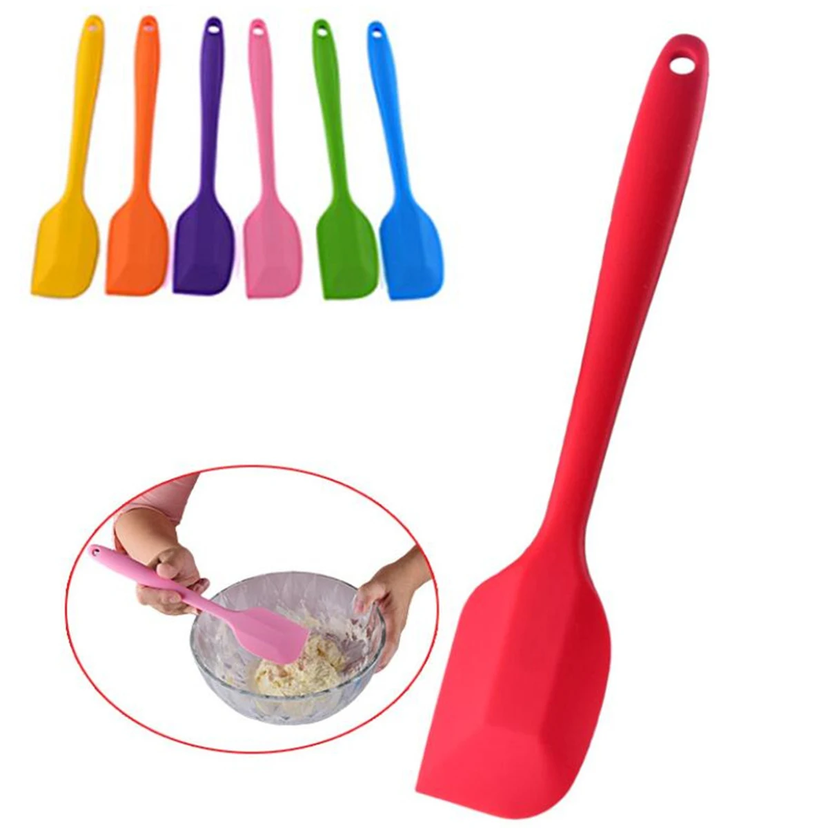 show original title Details about   Large Silicone Spatula Cooking Baking Scraper Cake Cream Mixing Tools Butter L8U7 