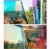 SUNICE 2 вида цветов оконная тонировка, дихроическая оконная пленка, прозрачная двухсторонняя тонировка, самоклеящаяся наклейка, праздничный декор, 45x500 см - изображение