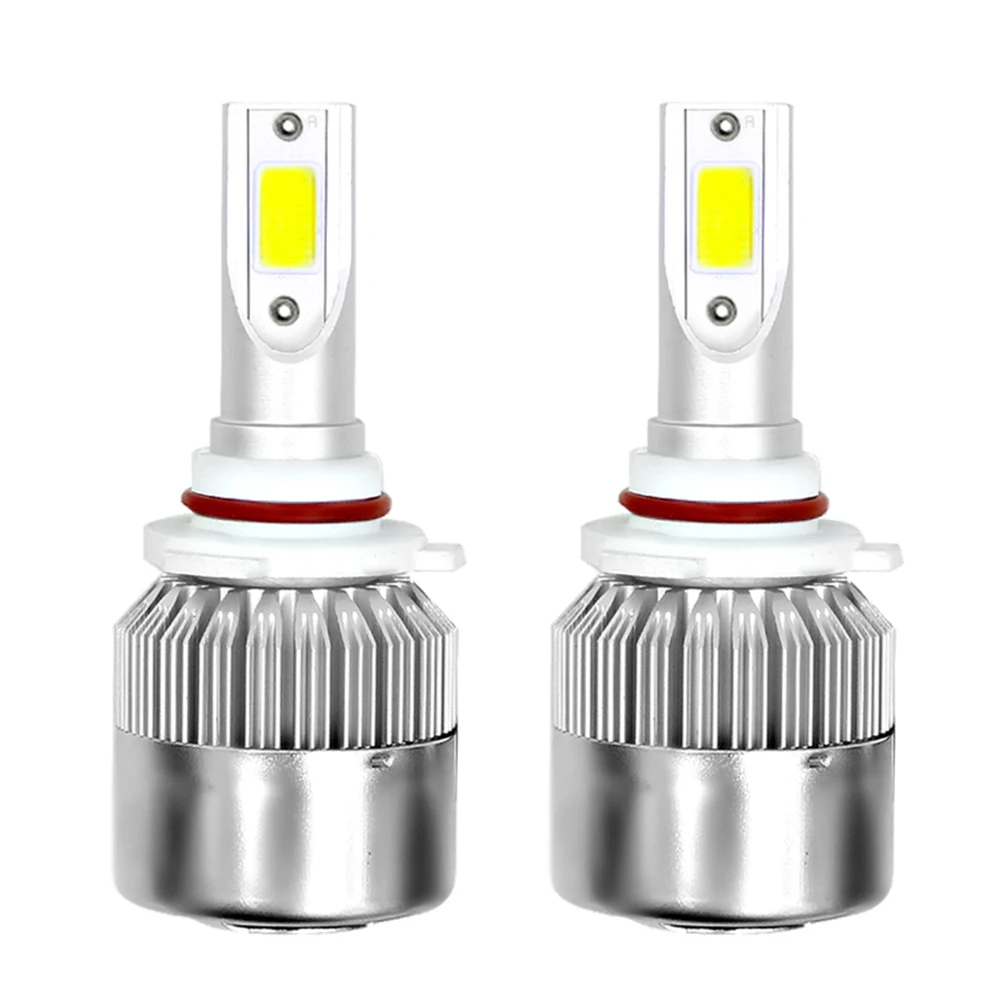 C6 9006 HB4 C6 LED Headlight 6000K Full Sealed Waterproof 200m Light Range 2Pcs for HB5 H4 HB2 HB4 H10 HB1 H13 9003 9004 9005 9006 9007 9008 - Испускаемый цвет: C6 9006 HB4