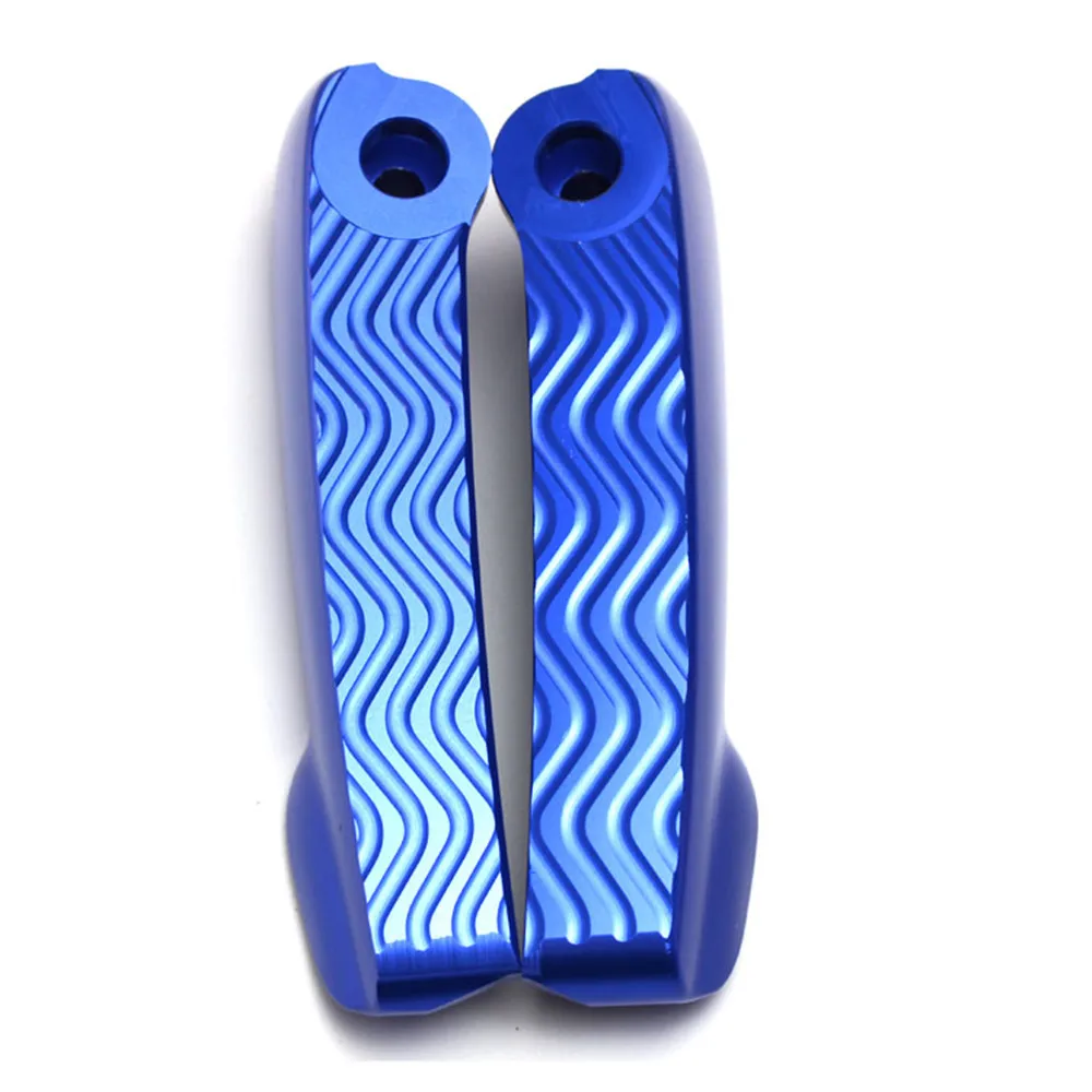 Наборы Rearset подставка для ног Подножки для VESPA GT GTS GTV 60 125 200 250 300 300ie Мотоцикл CNC алюминиевый сплав - Цвет: Синий