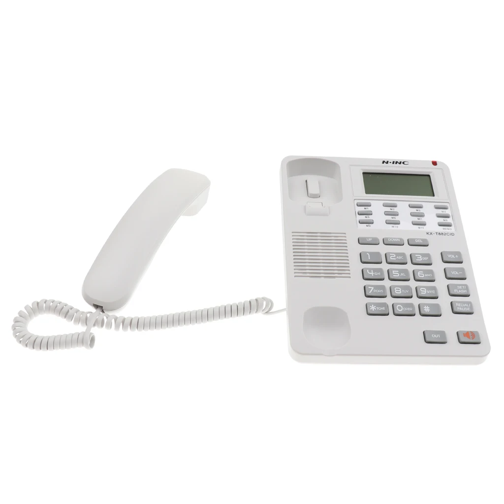 Corded Phone Home Wall Line Office Business Landline Fixed Telephone