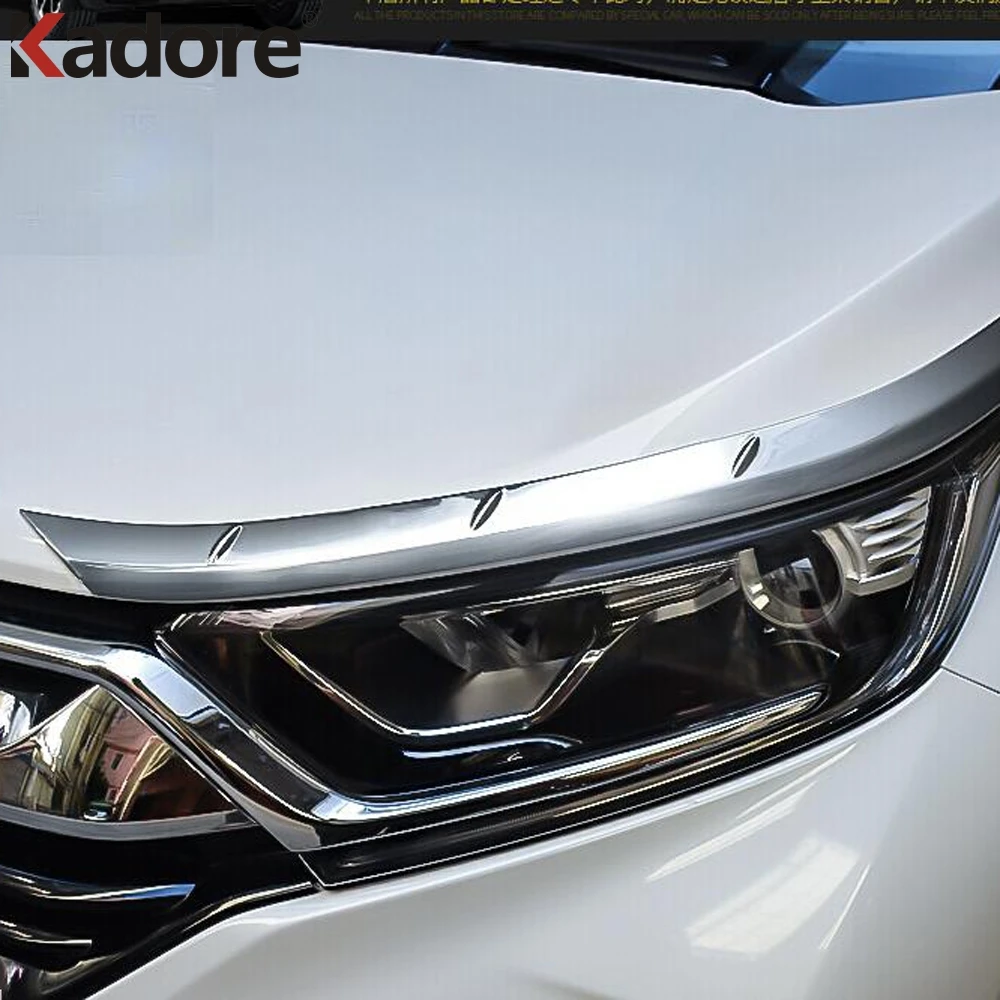 Для Хонда сrv CR-V 2017 2018 2019 ABS Хромированная головной светильник бровь фары Накладка