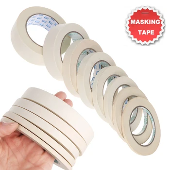 

Masking Tape White Color Single Side Adhesive Crepe Paper Indoor Outdoor DIY Painting Sketch Drawing Decoration Decor Craft