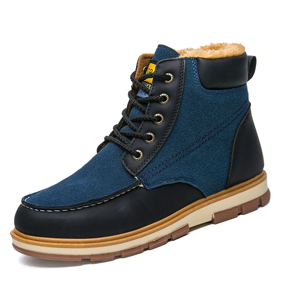 39-46 зимние ботинки мужские брендовые модные удобные кожаные мужские зимние ботинки# NXDCG61