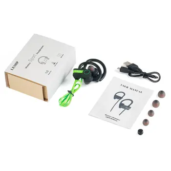 

LESHP Anti-sweat Sport Hang Ear Type Stereo Music Wireless Earbud Hands-free Headphone Headset For Running Gym