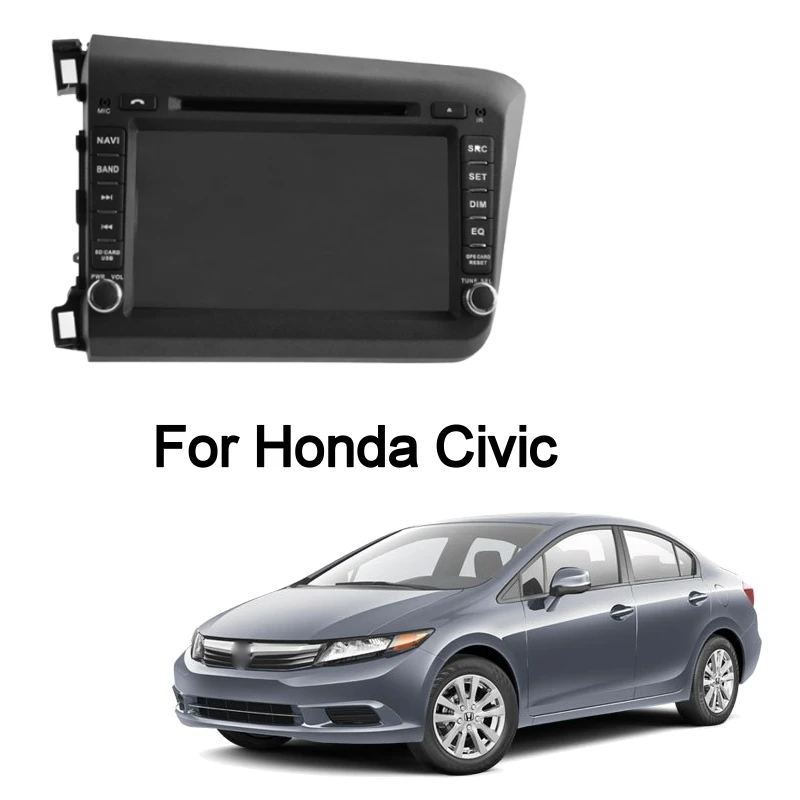 ZaiXi 2Din For Honda Civic 2012~2015 Car Android Radio Multimedia Player GPS Navigation IPS Screen HiFi WiFi BT