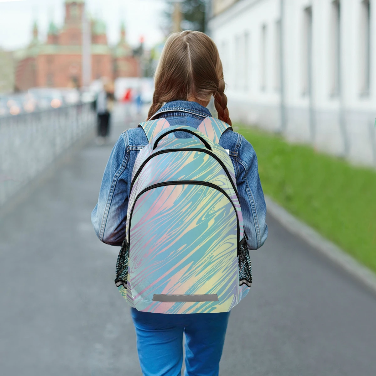 2021 Backpack Fashion Men Women Backpack Computer Marble Male Travel Leisure Student Laptop Backpack School Bags Boy Girls