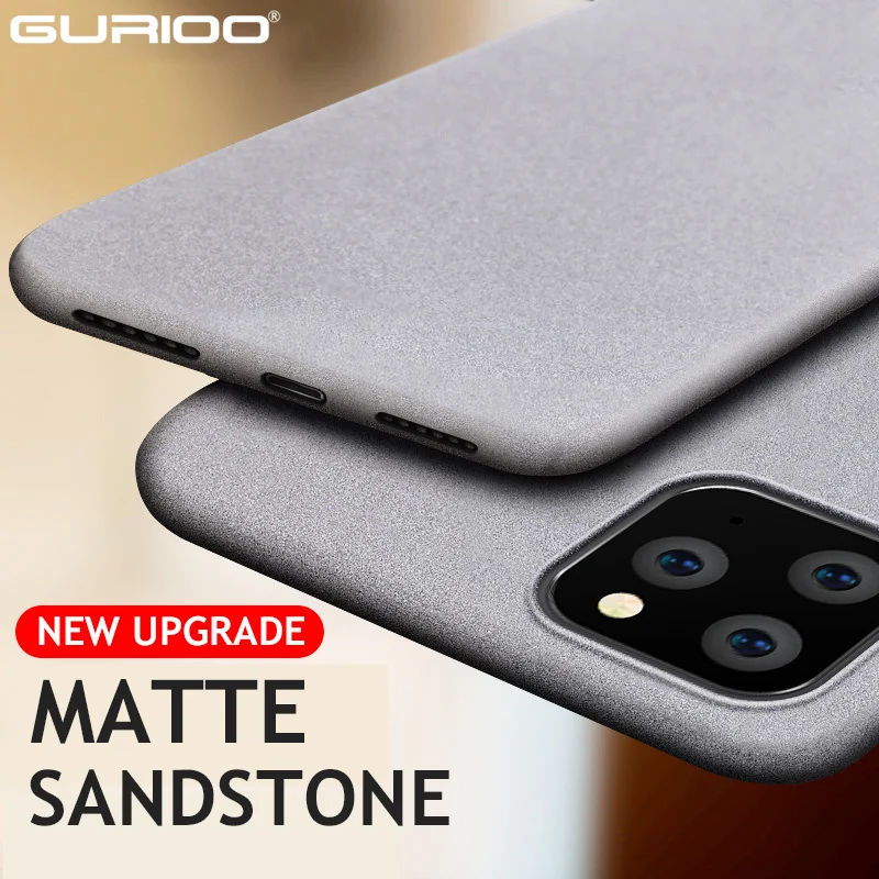 

Case Ultra-Thin Sandstone Mate Cases Soft TPU Scrub Back Cover For iPhone 5 5S SE 6 6S 7 8 11 Pro X XR XS Max Plus Phone Case