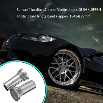 

4PCS/Lot Chrome Alloy Plastic Caps Universal Silver Wheel Tyre Valve Caps Stem Dust Cover Airtight Cover