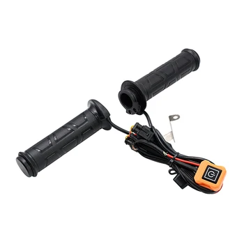

7/8" Motorcycle Heated Grips Intelligent Independent Switch Temperature Control Three-speed Electric Handlebar for Scooter/Moped