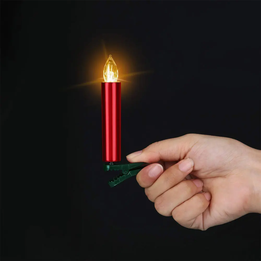 red new home Christmas decoration flameless Led candles small tea party candles electronic candles gift bag - Цвет: red