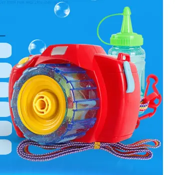 

Summer Children Cartoon Electric Bubble Gun Bubble Camera Light Music Blowing Bubble Toys Stalls Selling Gift