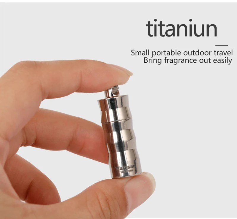 Tiartisan мини титановые ящики для хранения водонепроницаемый Pill чехол для брелка экологичный Сверхлегкий портативный титановый кейс для духов