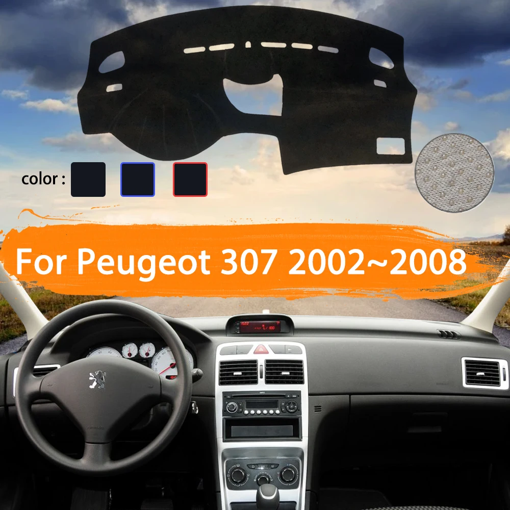 Car Dashboard Cover Dashmat For Peugeot 307 20022008 Car Auto Inner