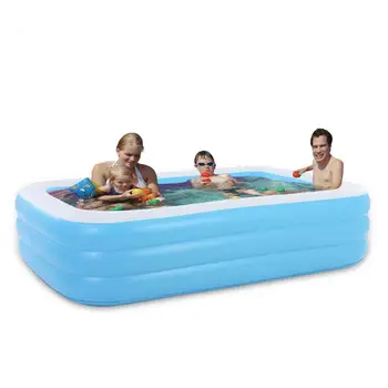 

Family Swimming Pool piscina infantil Garden Outdoor spa gonflable Summer Inflatable Kids Paddling Pools бассейн130x90x48cm