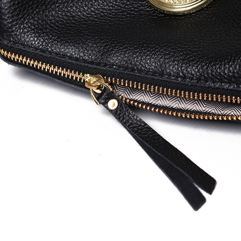 Women Genuine Leather Handbags Designer Rotating metal lock Ladies Shoulder Bags Fashion New Luxury Brand Female Messenger Bag