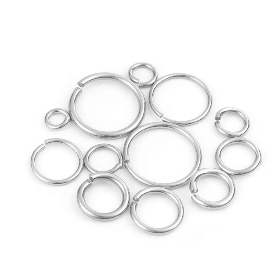 500 Anelli Aperti Doppi In Acciaio Inox 304 – 0,7x6 Mm Per Creazione Gioielli, Fai Da Te, Artigianato