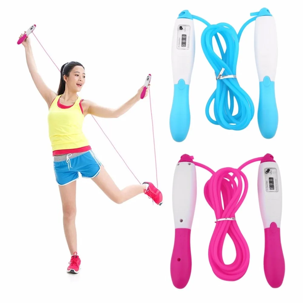 

Adjustable Jump Ropes with Counter Sports Fitness Slim Speed Counting Skip Rope Sponge Handle Skipping Wire Fitnesss Equipment