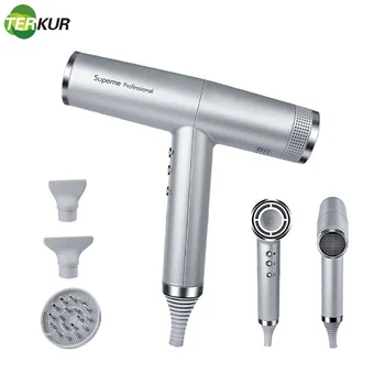 

Frequency Conversion Professional Salon Ionic Hair Dryer Portable Negative Ion Bolwdryer With Diffuser and 2 Concentrated Nozzle