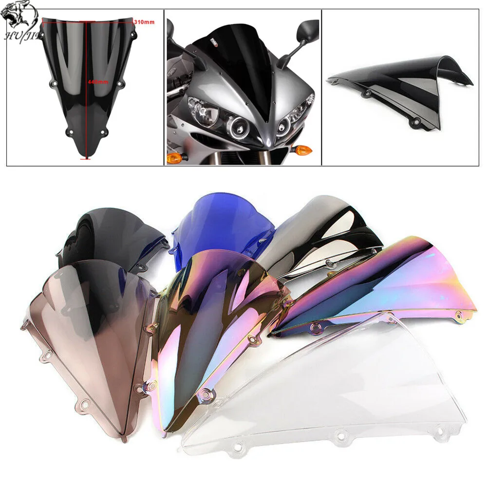 YZF R1 2004 2005 2006 лобовое стекло мотоцикла для Yamaha YZF-R1 04 05 06 ветрозащитный двойной пузырь ABS пластик