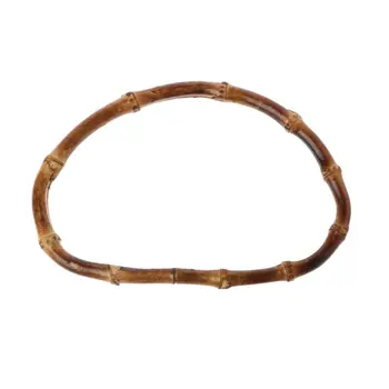 

1 x D Shape 15cm Bamboo Purse Frame Bag Hanger Handcrafted Handbag DIY Bags Accessories